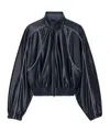 Alexander Wang T Navy Deconstructed Track Jacket In Black