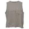 Alexander Wang T Denim Pinstripe Crop Top In White Cotton In White