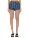 Alexander Wang T T By Alexander Wang Denim Shorts In Denim