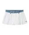 Alexander Wang T Alexanderwang. T Denim Waistband Shorts In White