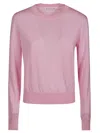 Alexander Wang T Embossed Logo Sweater In Pinkl Pink Lace