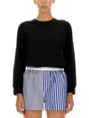 Alexander Wang T T By Alexander Wang Embossed Logo T-shirt In Black