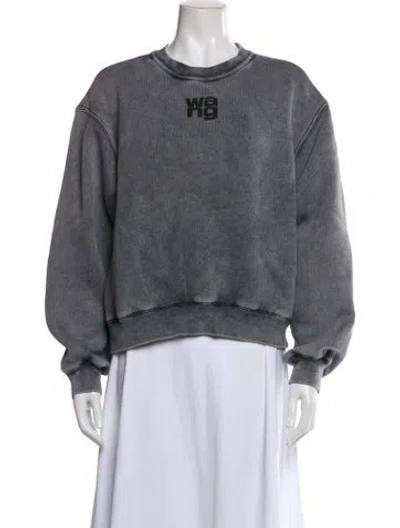 Pre-owned Alexander Wang Embroidered Accent Lounge Set In Gray