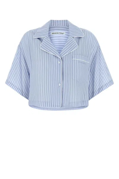 Alexander Wang T Embroidered Lyocell Shirt