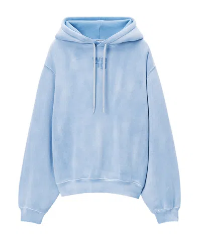 Alexander Wang T Essential Hoodie In Blue
