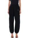 Alexander Wang T Jogging Cotton Trouser With Logo In Black