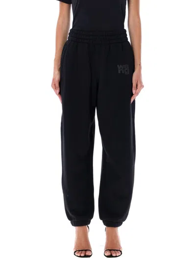 Alexander Wang T Alexanderwang.t Essential Terry Jogger Pants In Black