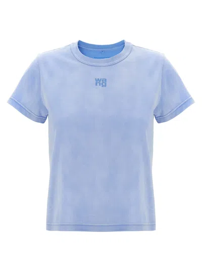Alexander Wang T Essential Jsy Shrunk T-shirt In Blue