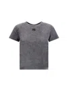 Alexander Wang T T By Alexander Wang Essential Shrunk T-shirt In Gray