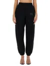 Alexander Wang T T By Alexander Wang Jogging Pants With Logo In Black