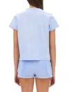 Alexander Wang T T By Alexander Wang Essential Shrunk T-shirt In Baby Blue