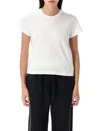 Alexander Wang T T By Alexander Wang Puff Logo Shrunken Tee In White