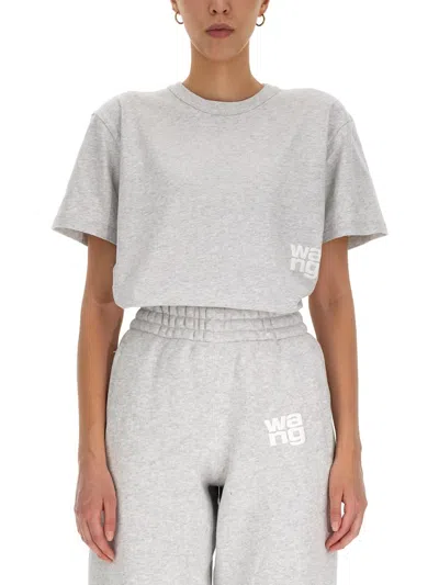 Alexander Wang T Essential T-shirt In Grey