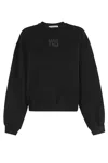 Alexander Wang T T By Alexander Wang Puff Logo Sweatshirt In Black