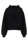 Alexander Wang T Essential Terry Hoodie With Puff Paint Logo-xs Nd T By Alexander Wang Female In Black