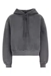 Alexander Wang T Essential Terry Hoodie With Puff Paint Logo-xs Nd T By Alexander Wang Female