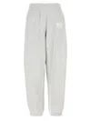 Alexander Wang T T By Alexander Wang Puff Logo Essential Terry Sweatpants In Gray