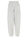 Alexander Wang T T By Alexander Wang Puff Logo Essential Terry Sweatpants In Gray