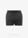 Alexander Wang T Essential Terry Shorts With Logo In Gray