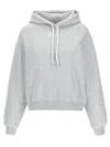 Alexander Wang T T By Alexander Wang Oversized Grey Hoodie With Subtle Logo