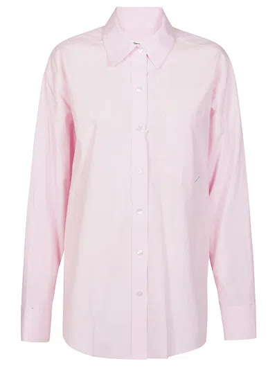 Alexander Wang T Pink Pocket Shirt In Light Pink