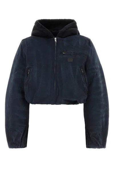 Alexander Wang T Folded In Work Jacket-m Nd T By Alexander Wang Female In Blue