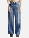 Alexander Wang T Foldline Wide Straight-leg Jean In Blue