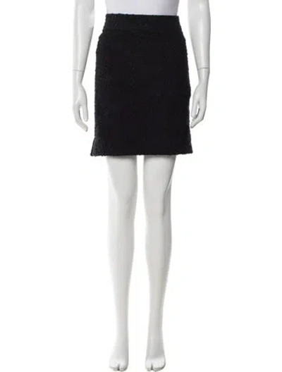 Pre-owned Alexander Wang T Glitter Accents Mini Skirt In Blue