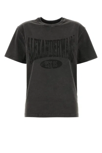 Alexander Wang T Graphic Short Sleeve Tee-l Nd T By Alexander Wang Female In Grey