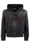 Alexander Wang T Shrunken Cotton Terry Cardigan