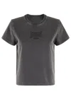 Alexander Wang T T By Alexander Wang Graphic Shrunken Tee