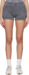 Alexander Wang T T By Alexander Wang Shorts In Washed Ashphalt