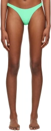 Alexander Wang T Green Jacquard Bikini Bottom In 347 Mint Julep
