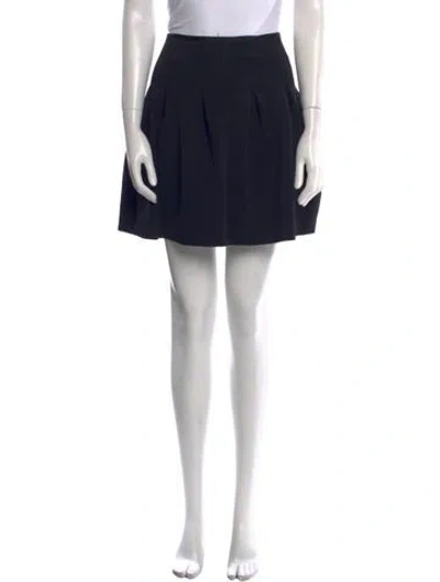 Pre-owned Alexander Wang T Grosgrain Trim Mini Skirt In Black