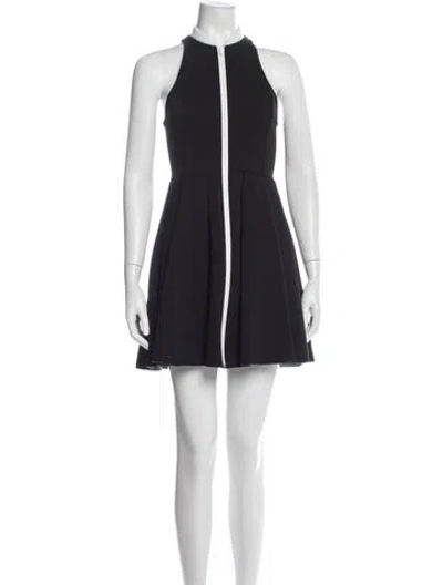 Pre-owned Alexander Wang Halterneck Mini Dress In Gray