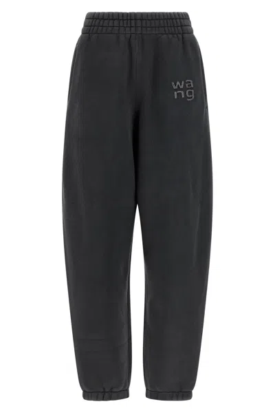 ALEXANDER WANG T 'HOTFIX LOGO' JOGGERS