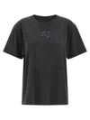 Alexander Wang T Hotfix Logo T-shirt In Black