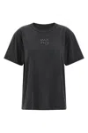Alexander Wang T Hotfix Logo T-shirt In Black