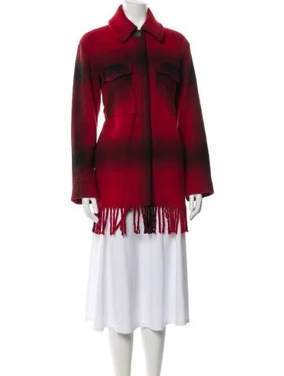 Pre-owned Alexander Wang T Jacket In Red