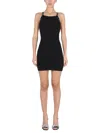 ALEXANDER WANG T JACQUARD LOGO DRESS