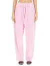 Alexander Wang T T By Alexander Wang Articulated Velour Track Pants In Pink