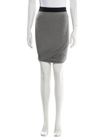 Pre-owned Alexander Wang T Knee-length Skirt In Gray