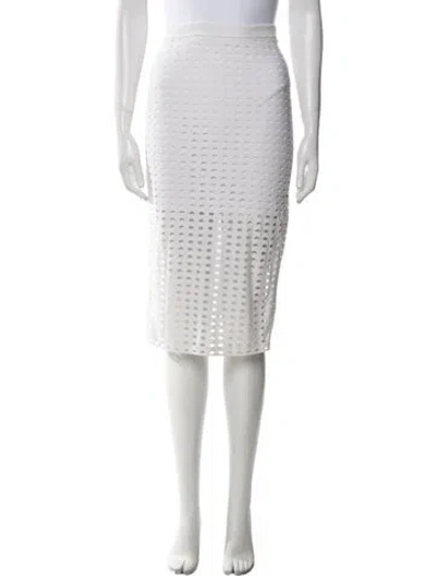Pre-owned Alexander Wang T Knee-length Skirt In White