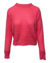 Alexander Wang T Knit Sweater In Pink Acrylic In Pink