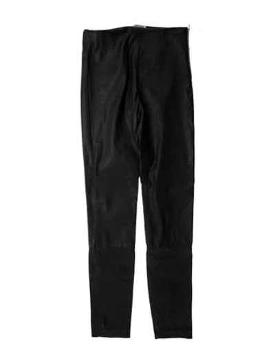 Pre-owned Alexander Wang T Lambskin Skinny Leg Pants In Black