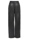 Alexander Wang T T By Alexander Wang Layered Cotton Joggers With Boxer Insert In Black