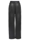 Alexander Wang T T By Alexander Wang Layered Joggers In Black