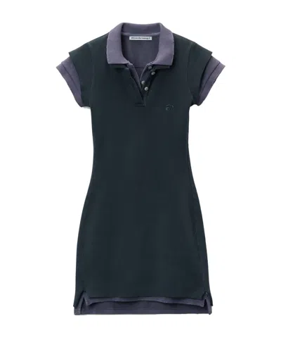 Alexander Wang T Layered Mini Dress In Blue