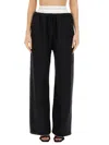 Alexander Wang T T By Alexander Wang Relaxed Black Wide-leg Pants