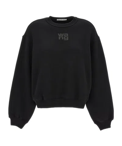 ALEXANDER WANG T T BY ALEXANDER WANG ESSENTIAL TERRY CREWNECK SWEATSHIRT